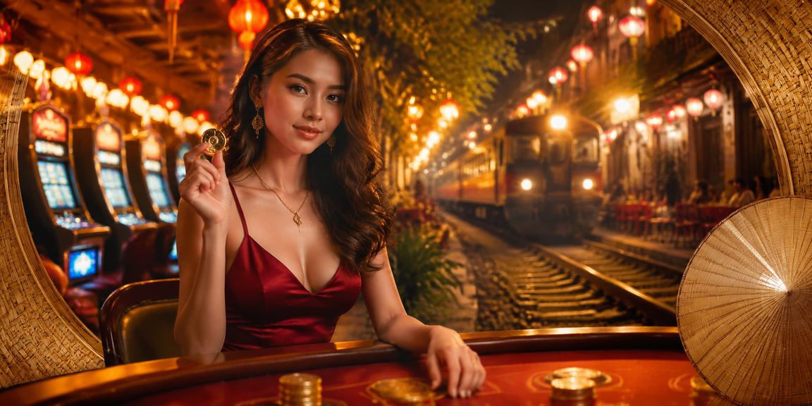 Màn hình slot game chủ đề nón lá Việt Nam tại Hà Nội